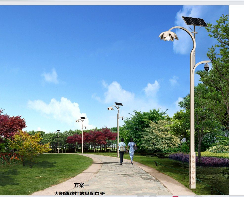 太阳能风能一体化智慧路灯产品