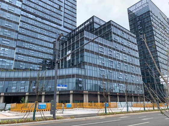 光谷商务区智慧灯杆实拍(9路EPC项目)